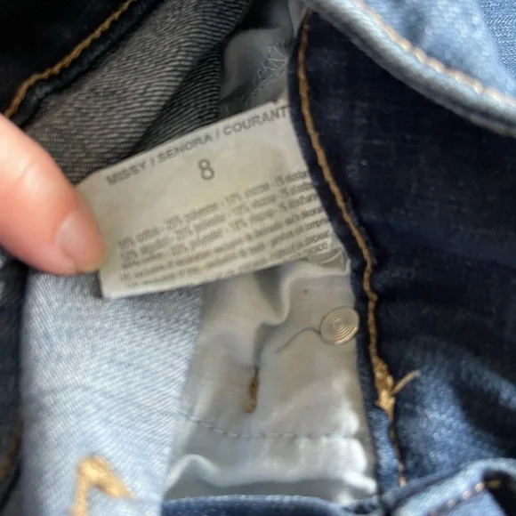 Anne Klein High Rise Slim Straight Jeans - Picture 2 of 6